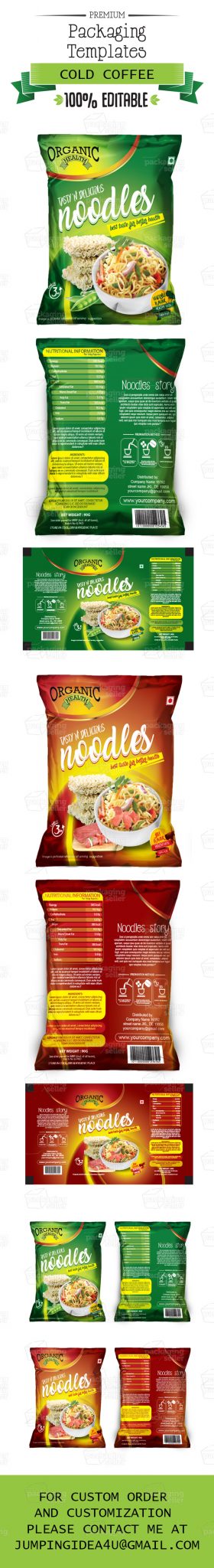 Download Noodles Packaging Template (JI-26) - Packaging Seller