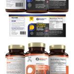 High Quality Supplement Label Template.