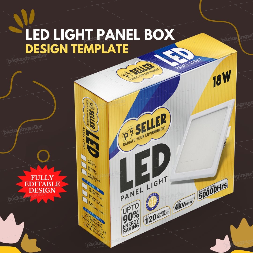 LED Panel Light Box Packaging PS316 -1